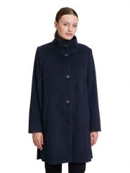 Betty Barclay Płaszcz w kolorze granatowym rozmiar: 48. Niebieskie płaszcze Betty Barclay, bez wzorów, z wełny, bez kaptura. Za 347.99 zł.