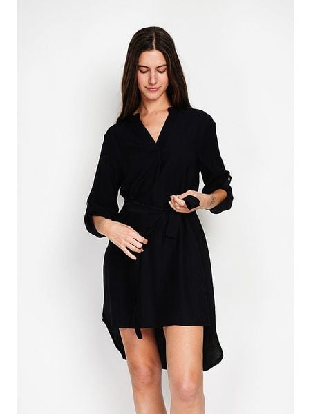 William de Faye Sukienka w kolorze czarnym rozmiar: 40. Czarne sukienki William de Faye, bez wzorów, z tkaniny, klasyczne, bez kołnierzyka, bez ramiączek, midi, rozkloszowane. Za 96.14 zł.