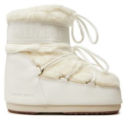 Śniegowce Moon Boot. Białe śniegowce Moon Boot, bez wzorów, bez zapięcia. Za 1,129.00 zł.