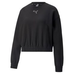 Bluza dresowa damska Puma HER. Bluzy bez kaptura Puma, bez wzorów, z bawełny, bez kaptura, trekkingowe. Za 191.42 zł.