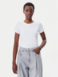 Calvin Klein Jeans T-Shirt Logo J20J225540 Biały Regular Fit. Białe t-shirty Calvin Klein Jeans, xs, bez wzorów, z bawełny, bez kołnierzyka, bez ramiączek. Za 119.99 zł.
