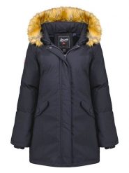 Geographical Norway Parka "Dinasty" w kolorze granatowym rozmiar: S. Niebieskie płaszcze Geographical Norway, s, bez wzorów, bez kaptura. Za 211.31 zł.