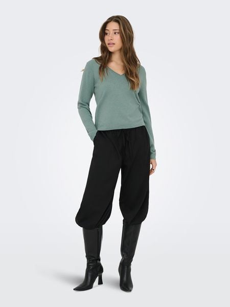 ONLY Sweter w kolorze zielonym rozmiar: S. Zielone swetry ONLY, s, bez wzorów, z materiału, bez ramiączek. Za 61.17 zł.