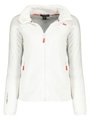 Geographical Norway Kurtka polarowa "Upaline" w kolorze białym rozmiar: XXL. Białe kurtki Geographical Norway, xxl, bez wzorów, z materiału, bez kaptura. Za 91.99 zł.