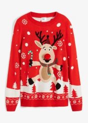 Cienki sweter z okrągłym dekoltem. Czarne swetry bonprix, bez wzorów, z dzianiny, wizytowe, bez ramiączek. Za 109.99 zł.