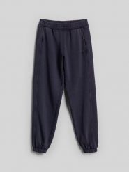 4F Spodnie dresowe joggery damskie - granatowe XS. Niebieskie spodnie dresowe 4f, bez wzorów, z bawełny. Za 149.99 zł.