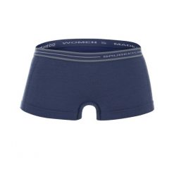 Bokserki damskie termoaktywne Brubeck Active Wool. Niebieskie bokserki damskie Brubeck, bez wzorów, z elastanu. Za 59.99 zł.
