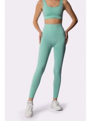 Spaio Legginsy sportowe "Adapt" w kolorze turkusowym rozmiar: XL. Niebieskie legginsy Spaio, bez wzorów, z materiału, sportowe. Za 130.99 zł.