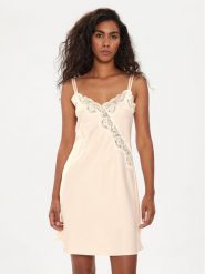 Lauren Ralph Lauren Koszula nocna ILN31684 Różowy Regular Fit. Czerwone koszule nocne Lauren Ralph Lauren, m, bez wzorów, z syntetyku, bez ramiączek. Za 239.99 zł.