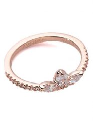 Pandora Pozłacany pierścionek z cyrkoniami rozmiar: 48. Czerwone pierścionki Pandora, z cyrkonią, metalowe. Za 304.99 zł.