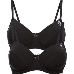Biustonosz, bawełna organiczna bonprix 2x czarny. Biustonosze bonprix. Za 39.98 zł.