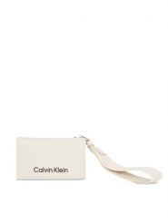 Calvin Klein Portfel Gracie K60K611689 Beżowy. Brązowe portfele Calvin Klein, bez wzorów, ze skóry. Za 199.99 zł.