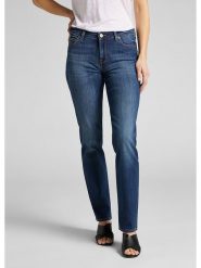 Lee Dżinsy - Comfort fit - w kolorze granatowym rozmiar: W28/L31. Niebieskie jeansy Lee, l, z aplikacjami, ze skóry, klasyczne. Za 97.05 zł.