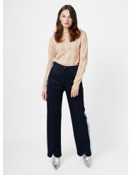 4funkyflavours Spodnie w kolorze granatowym rozmiar: XXL. Niebieskie spodnie materiałowe 4funkyflavours, bez wzorów, z materiału, z podwyższonym stanem. Za 114.71 zł.