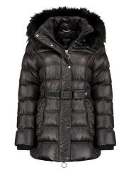 Canadian Peak Parka zimowa "Aimeraudeak" w kolorze czarnym rozmiar: 152. Czarne płaszcze Canadian Peak, na zimę, bez wzorów, z tkaniny, bez kaptura. Za 235.50 zł.