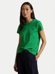 Polo Ralph Lauren T-Shirt 211898698032 Zielony Regular Fit. Zielone t-shirty Polo Ralph Lauren, xl, bez wzorów, z bawełny, bez kołnierzyka, bez ramiączek. Za 319.99 zł.
