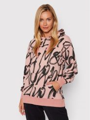 Deha Bluza B54092 Różowy Regular Fit. Czerwone bluzy bez kaptura Deha, m, bez wzorów, z bawełny, bez kaptura, na jogę i pilates. Za 289.99 zł.