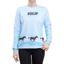 Bluza jeździecka damska GALOP WEAR #Galop. Niebieskie bluzy z kapturem GALOP WEAR, s, bez wzorów, z materiału, bez kaptura, do jazdy konnej. Za 279.00 zł.