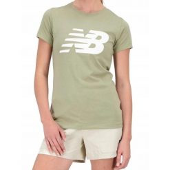 Koszulka sportowa damska New Balance. Zielone t-shirty sportowe New Balance, xs, bez wzorów, bez ramiączek. Za 119.00 zł.