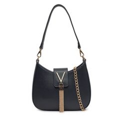 Torebka Valentino. Niebieskie torebki klasyczne Valentino, bez wzorów, klasyczne, bez dodatków. Za 249.99 zł.