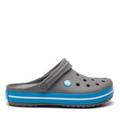 Klapki Crocs. Szare klapki Crocs, bez wzorów, bez obcasa, bez zapięcia. Za 259.99 zł.
