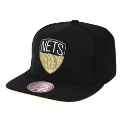 Czapka z daszkiem bejsbolówka Mitchell & Ness NBA Brooklyn Nets. Czarne czapki z daszkiem Mitchell & Ness, bez wzorów, sportowe. Za 109.00 zł.