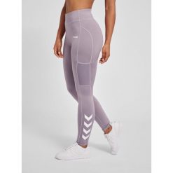 Damskie legginsy mid-rise Hummel MT Chipo. Fioletowe legginsy sportowe Hummel, xs, bez wzorów, na fitness i siłownię. Za 85.80 zł.