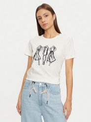 Vero Moda T-Shirt Romy 10320297 Biały Regular Fit. Białe t-shirty Vero Moda, xs, bez wzorów, z bawełny, bez kołnierzyka, bez ramiączek. Za 49.99 zł.