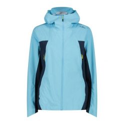 Damska kurtka z kapturem CMP. Niebieskie kurtki CMP, bez wzorów, sportowe, z kapturem. Za 288.69 zł.