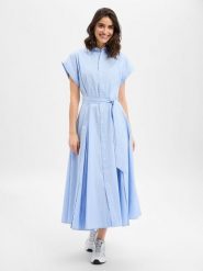 Polo Ralph Lauren Sukienka damska z bluzką Kobiety Bawełna (100%) niebieski w paski, 40. Niebieskie bluzki Polo Ralph Lauren, bez wzorów, z bawełny, bez kołnierzyka, bez ramiączek. Za 1,599.95 zł.