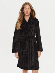 LAUREN RALPH LAUREN Szlafrok ILN42372F Czarny. Czarne szlafroki damskie Lauren Ralph Lauren, s, bez wzorów, z syntetyku, bez ramiączek. Za 419.99 zł.