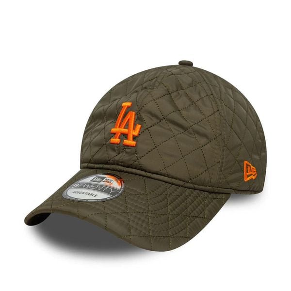 Czapka z daszkiem New Era 9Twenty Dodgers Quilted. Zielone czapki z daszkiem New Era, bez wzorów. Za 179.50 zł.