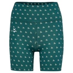 Szorty damskie Hummel Hiit Impact. Zielone szorty sportowe Hummel, bez wzorów, z materiału, do biegania. Za 269.50 zł.