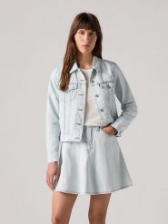 Levi's Kurtka dżinsowa w kolorze błękitnym rozmiar: M. Niebieskie kurtki Levi's, m, z aplikacjami, bez kaptura. Za 255.34 zł.