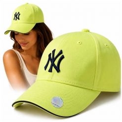 Czapka New York Yankees NY Żólta unisex Baseballówka Regulowana MLB. Żółte czapki z daszkiem NICEBIKE, na jesień, bez wzorów, z bawełny, casualowe. Za 89.99 zł.