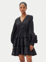 French Connection Sukienka koktajlowa 71YBE Czarny Regular Fit. Czarne sukienki French Connection, bez wzorów, z syntetyku, wizytowe, bez kołnierzyka, bez ramiączek. Za 569.99 zł.