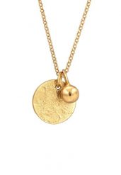 Elli Damski wisior na monetę Organic Look Geo w srebrze 925 funtów szterlingów Naszyjniki 1 ct. Szare naszyjniki Elli, z materiału, srebrne. Za 248.99 zł.