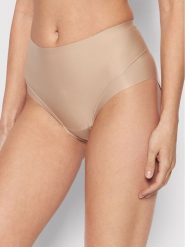 Selmark Figi klasyczne z wysokim stanem Basicos 00243 Beżowy. Brązowe figi Selmark, bez wzorów, z syntetyku, z podwyższonym stanem. Za 49.99 zł.