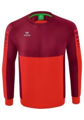 Bluza Erima Six Wings czerwona junior. Czerwone bluzy Erima, bez wzorów, z bawełny, bez ramiączek, bez kaptura. Za 267.99 zł.