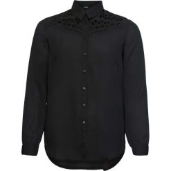 Bluzka z wycięciami bonprix czarny. Bluzki marki Reserved. Za 109.99 zł.