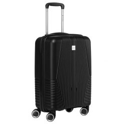 Kabinowa, czarna walizka podróżna z teleskopowym uchwytem Peterson PTN PP-09-W. Czarne walizki Peterson. Za 151.99 zł.