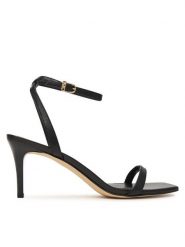 MICHAEL Michael Kors Sandały Liana Mid 40S6LNMS1L Czarny. Czarne sandały MICHAEL Michael Kors, bez wzorów, ze skóry, bez obcasa, na szpilce, bez zapięcia. Za 739.99 zł.