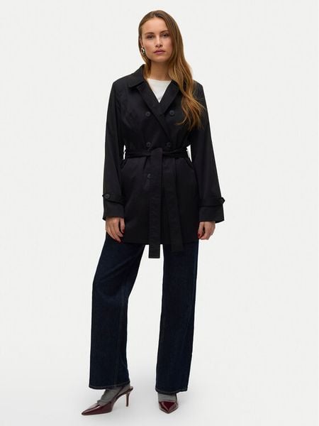 Vero Moda Trencz Chelsea 10329343 Czarny Regular Fit. Czarne płaszcze Vero Moda, xl, bez wzorów, z syntetyku, bez kaptura. Za 195.99 zł.