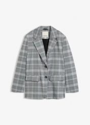 Żakiet oversize. Czarne marynarki i żakiety bonprix, bez wzorów, bez ramiączek. Za 169.99 zł.