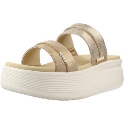 Sandały HEY DUDE AUSTIN SLIDE CLASSIC Złoty. Żółte sandały Hey dude, bez wzorów, z tkaniny, bez obcasa, bez zapięcia. Za 204.99 zł.
