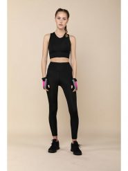 Onamaste Legginsy sportowe w kolorze czarnym rozmiar: S/M. Czarne legginsy Onamaste, bez wzorów, z materiału, sportowe. Za 114.71 zł.