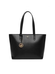 Beverly Hills Polo Club Torebka CEO-BHPC-L-009-09 Czarny. Czarne shopper bag Beverly Hills Polo Club, bez wzorów, z materiału, bez dodatków. Za 229.99 zł.
