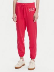 Gap Spodnie dresowe 889527-04 Różowy Relaxed Fit. Czerwone spodnie dresowe GAP, bez wzorów, z bawełny. Za 139.99 zł.