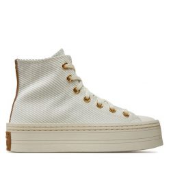 Trampki Converse. Brązowe trampki Converse, bez wzorów, retro, bez zapięcia. Za 349.99 zł.