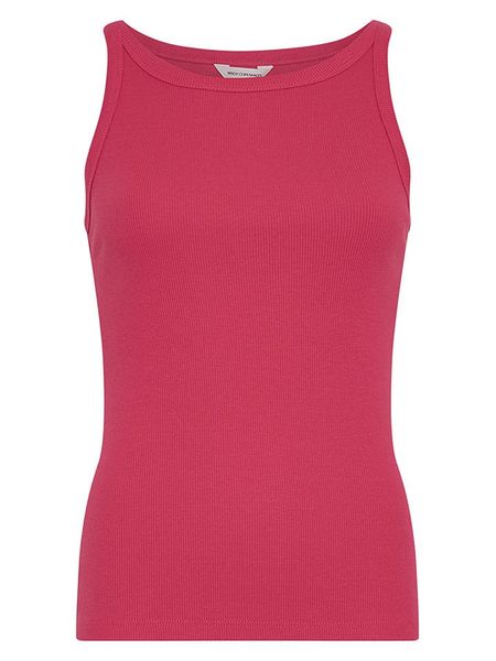 MOSS COPENHAGEN Top w kolorze różowym rozmiar: XS/S. Różowe topy Moss Copenhagen, s, bez wzorów, bez kołnierzyka, bez ramiączek. Za 82.95 zł.